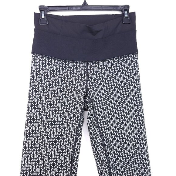 Lululemon Legging Straight Leg Size 8 Double Layer Waist Geometric Tummy Control - Picture 3 of 13